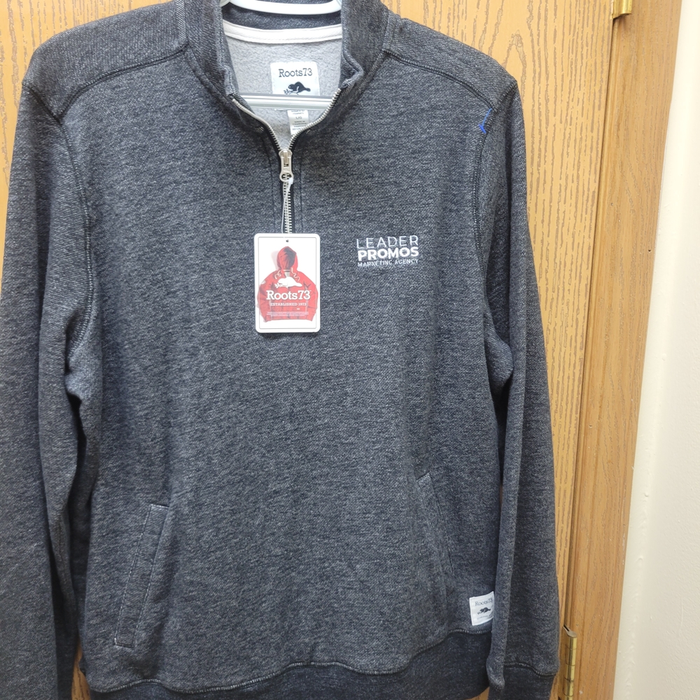 Roots73 Charcoal Quarter-Zip Pullover